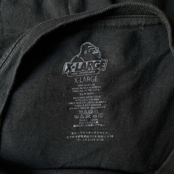 XLARGE Long Sleeve Black Pullover Red Graphic Men’s XL Sights Human Eyes - Picture 5 of 8